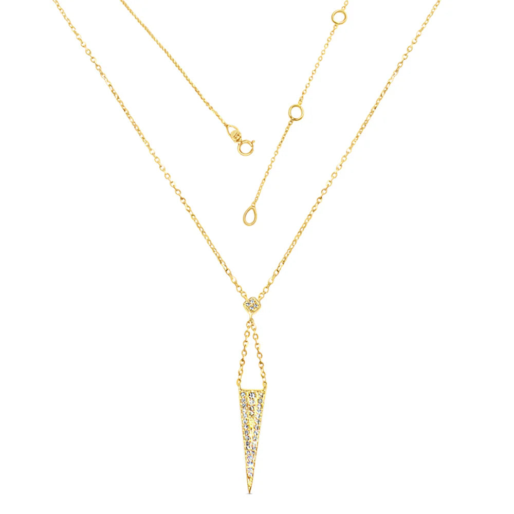 Collar Lariat en Oro Amarillo 14k