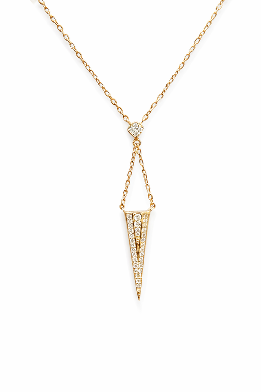 Collar Lariat en Oro Amarillo 14k