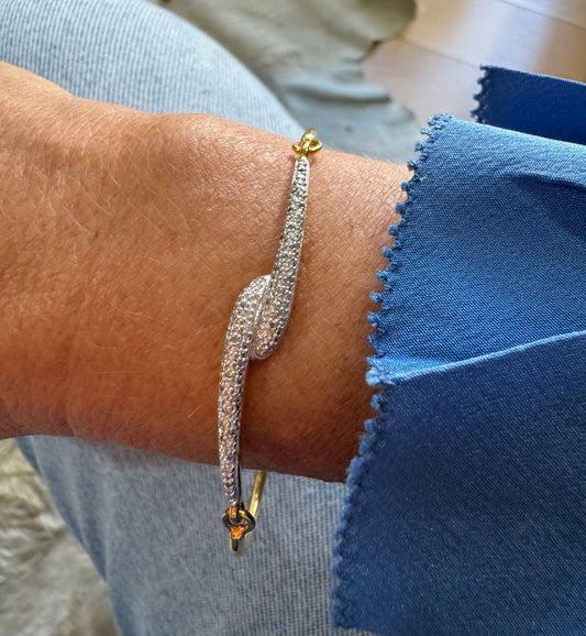 Esclava de Plata 925 Bañada en Oro 18k