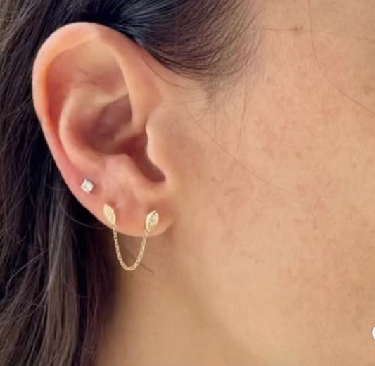 Aro en Oro 14k y Diamantes Micro Pavé