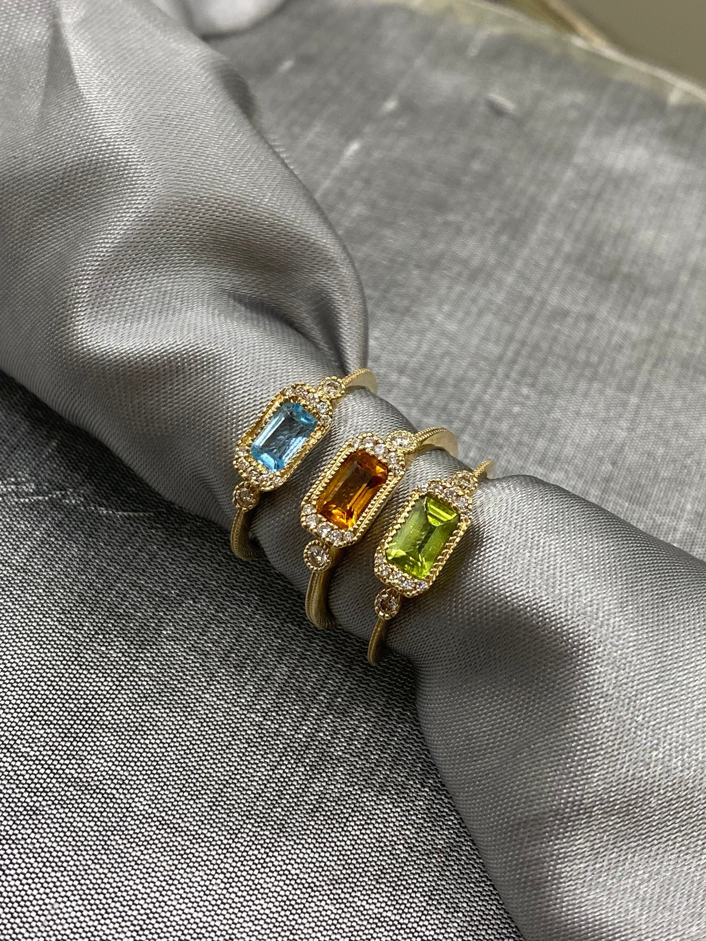 Anillo de Citrino 0,10 ct