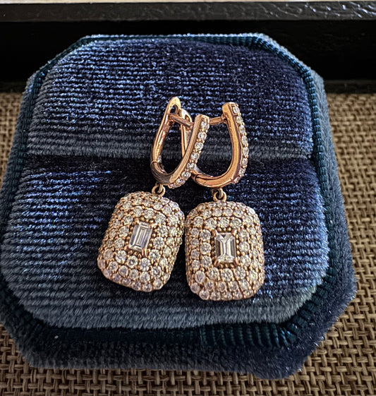 Aros de Oro Rosado 18k