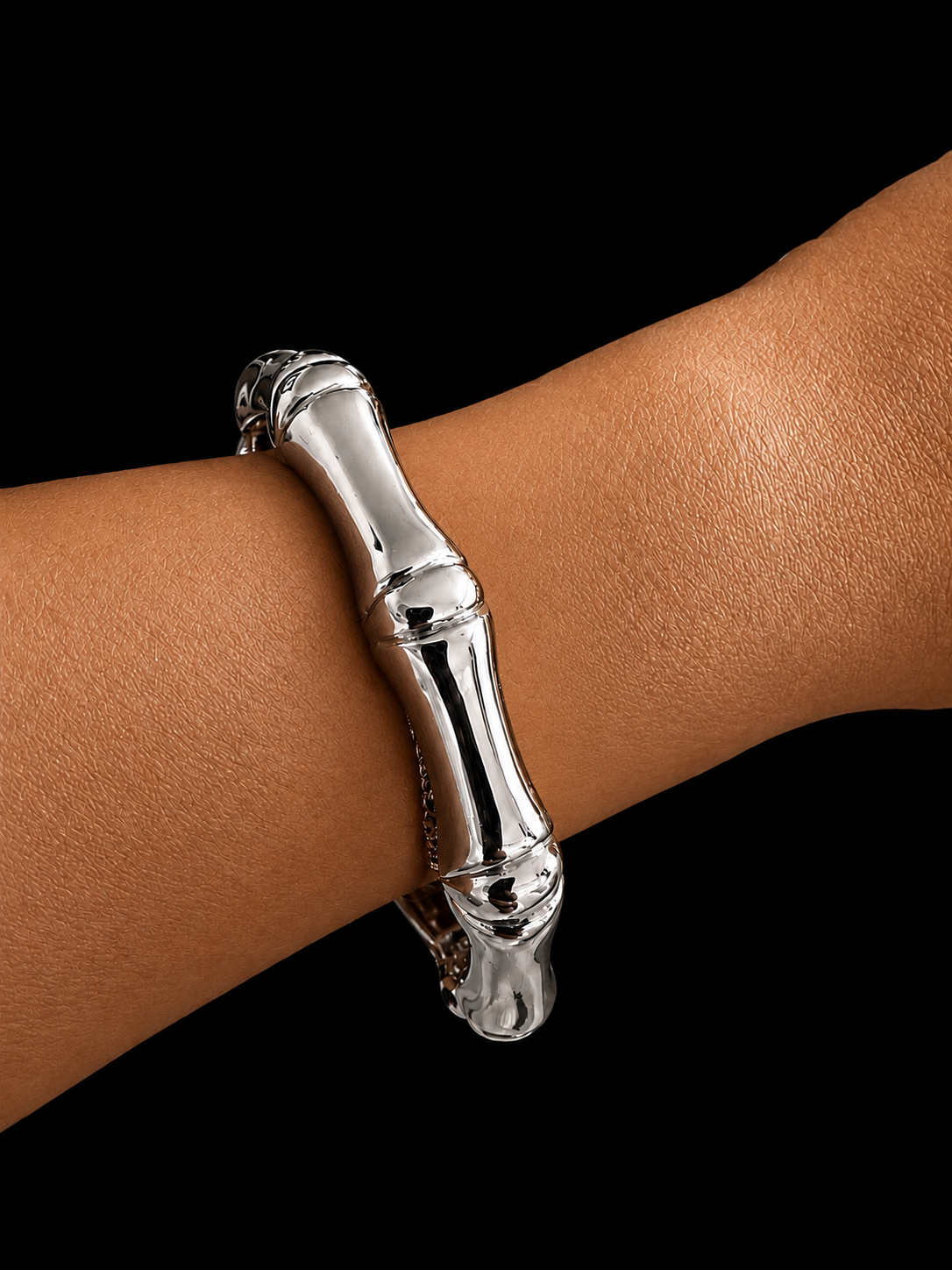 Pulsera Tipo Esclava Plata Rodinada