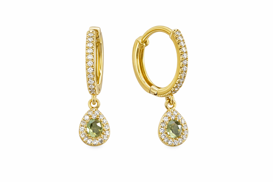 Aros Tipo Huggie en Oro Amarillo 10k