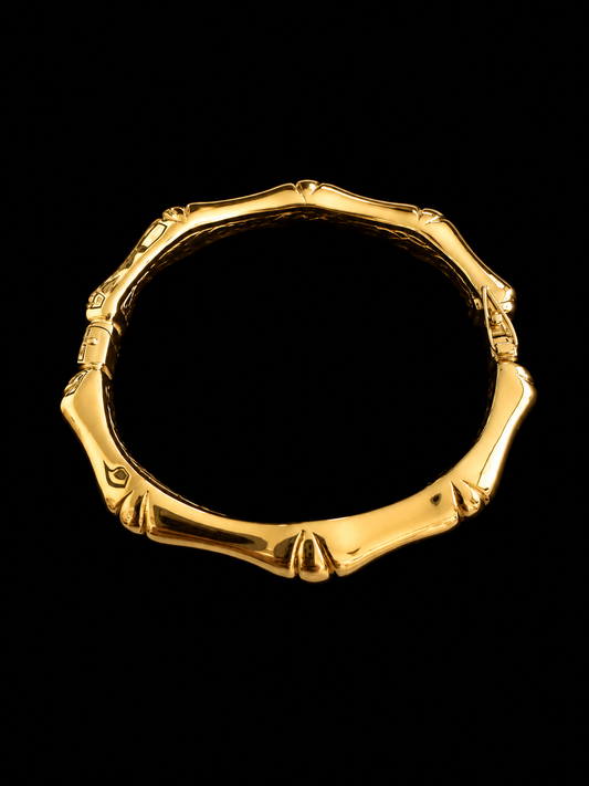 Pulsera Tipo Esclava de Plata italiana bañada en oro