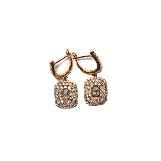 Aros de Oro Rosado 18k
