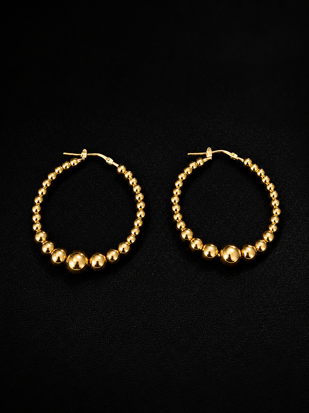 Aros tipo argollas plata bañadas en oro