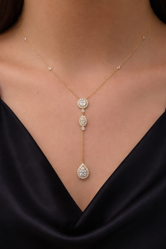 Collar de Oro 18k con Diamantes