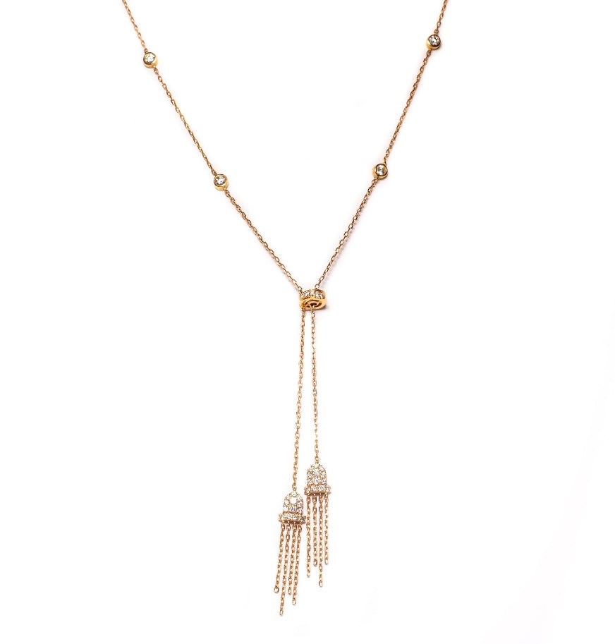 Collar de Oro 18k con Detalles Únicos