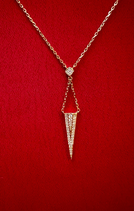 Collar Lariat en Oro Amarillo 14k